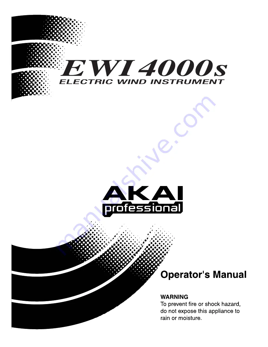 Akai Ewi4000s Operator'S Manual Download Page 1