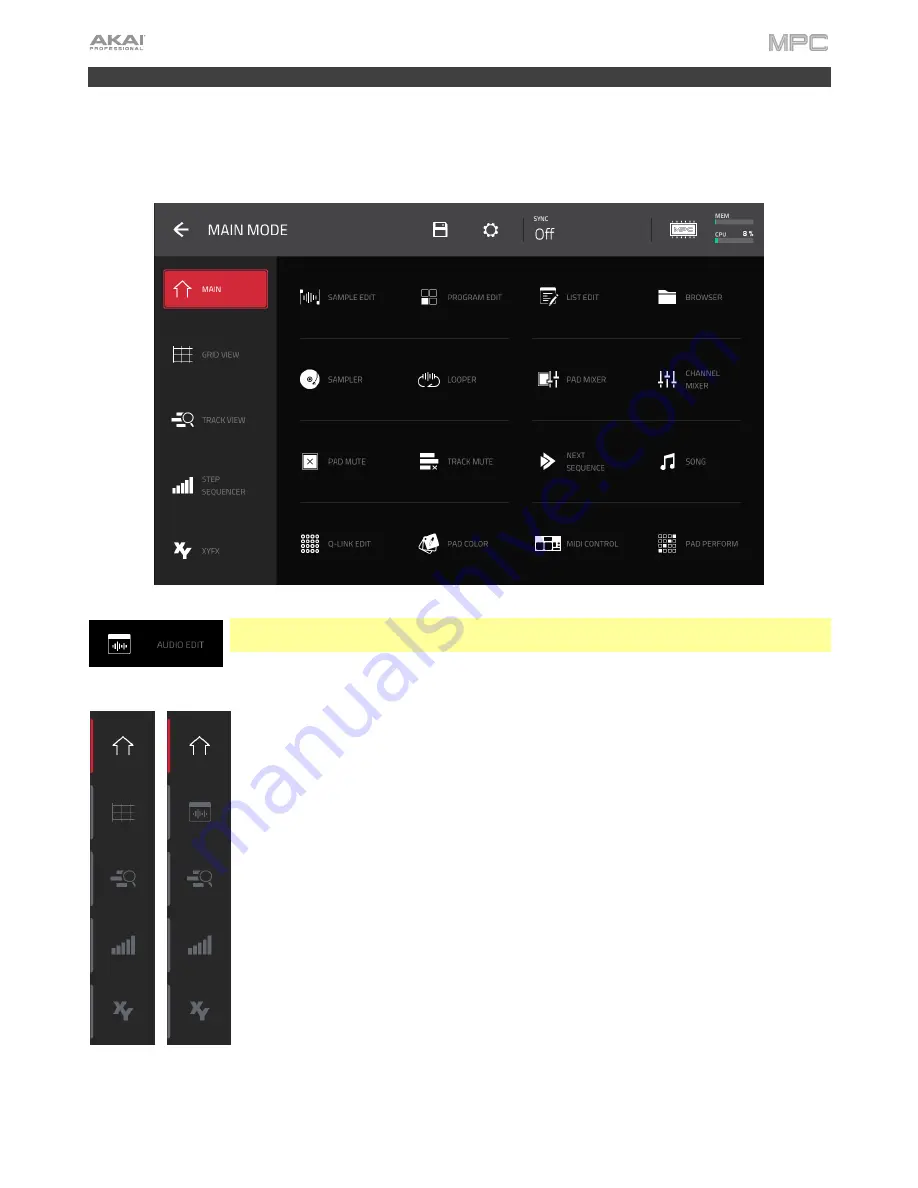 Akai MPC Touch User Manual Download Page 105