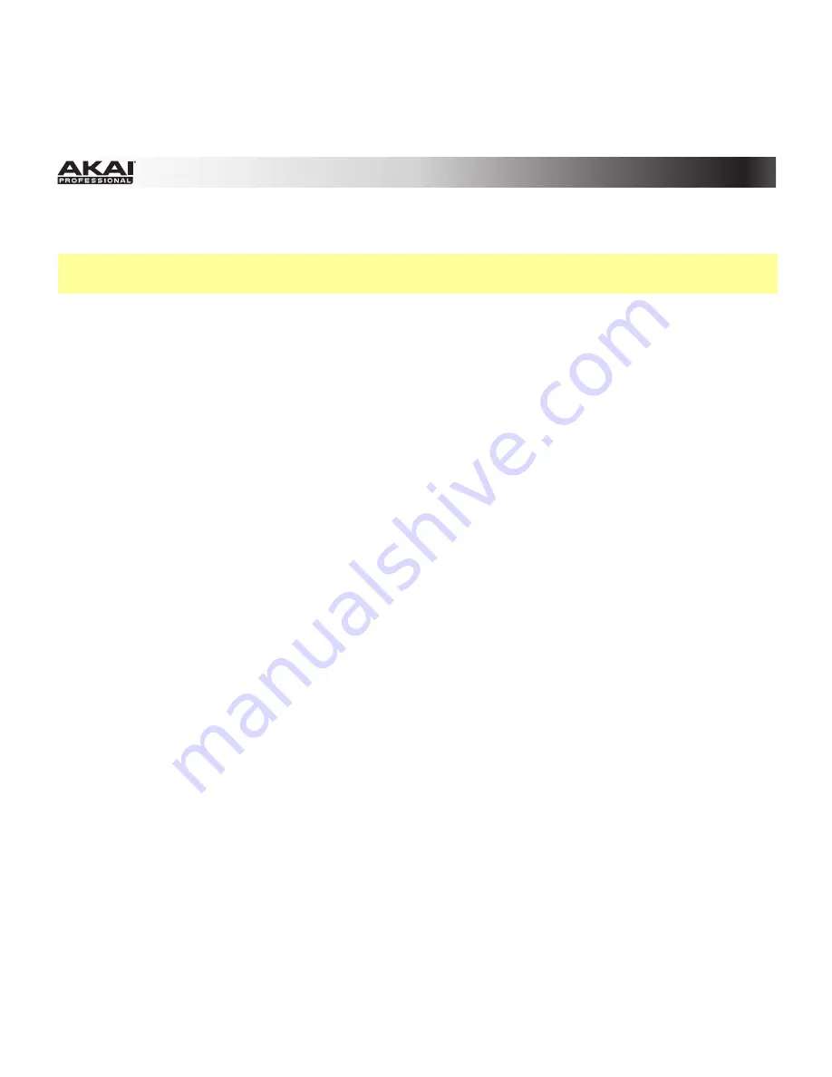 Akai MPK225 User Manual Download Page 13