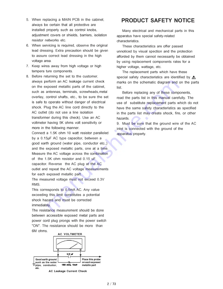 Akai PDP4225M Service Manual Download Page 4