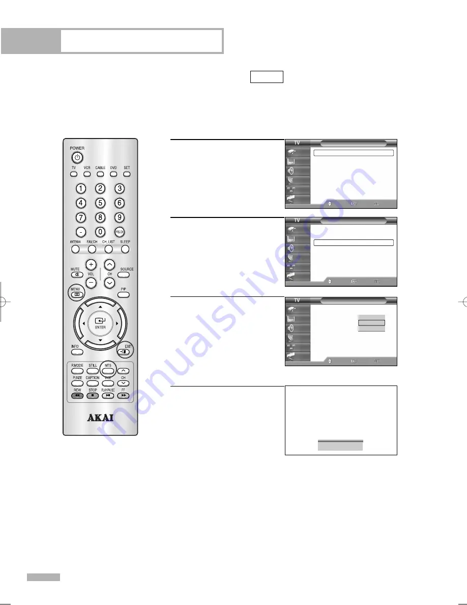 Akai PT50DL14 Owner'S Instructions Manual Download Page 76