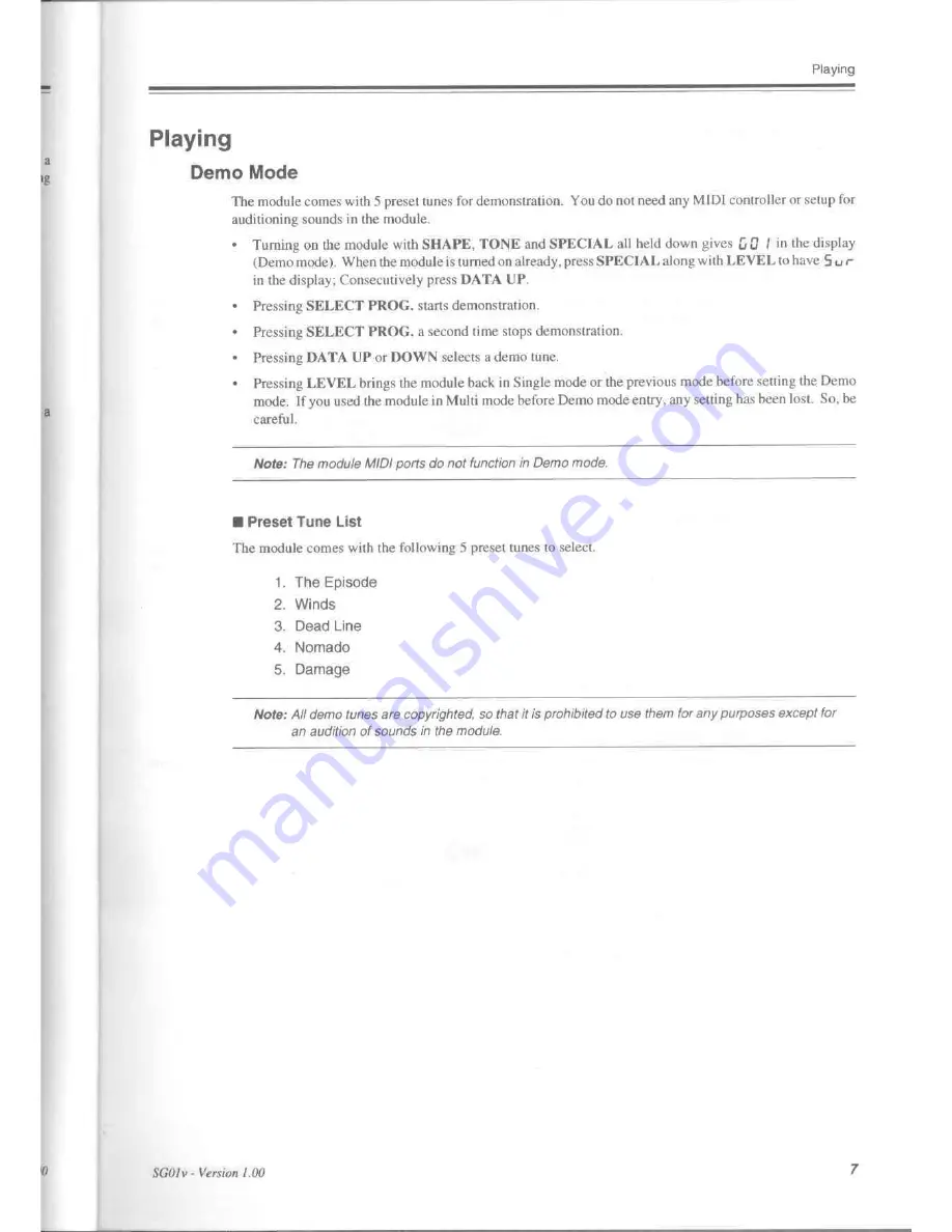 Akai SG01v Operator'S Manual Download Page 14