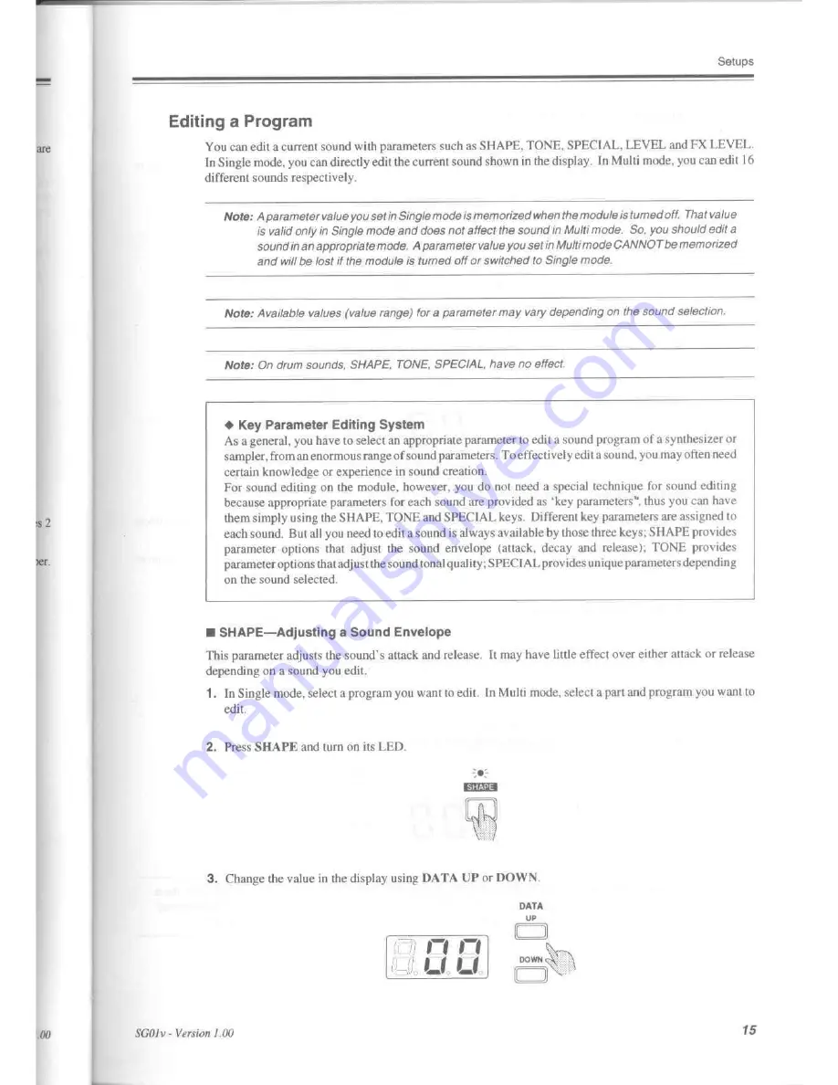 Akai SG01v Operator'S Manual Download Page 22