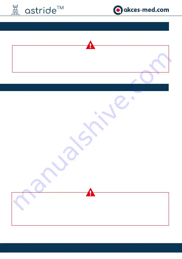 Akces-Med ASTRIDE Скачать руководство пользователя страница 15