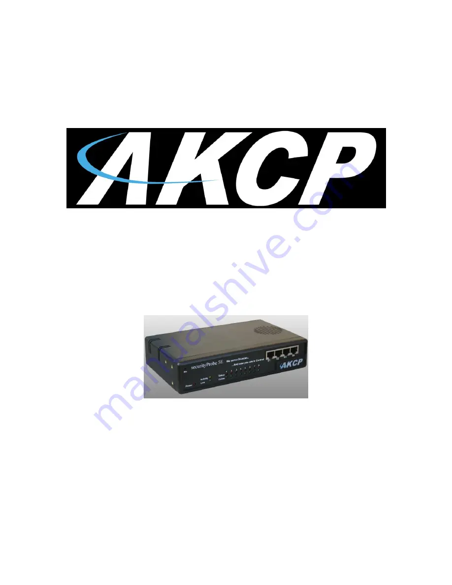 AKCP EDGE-180M User Manual Download Page 1