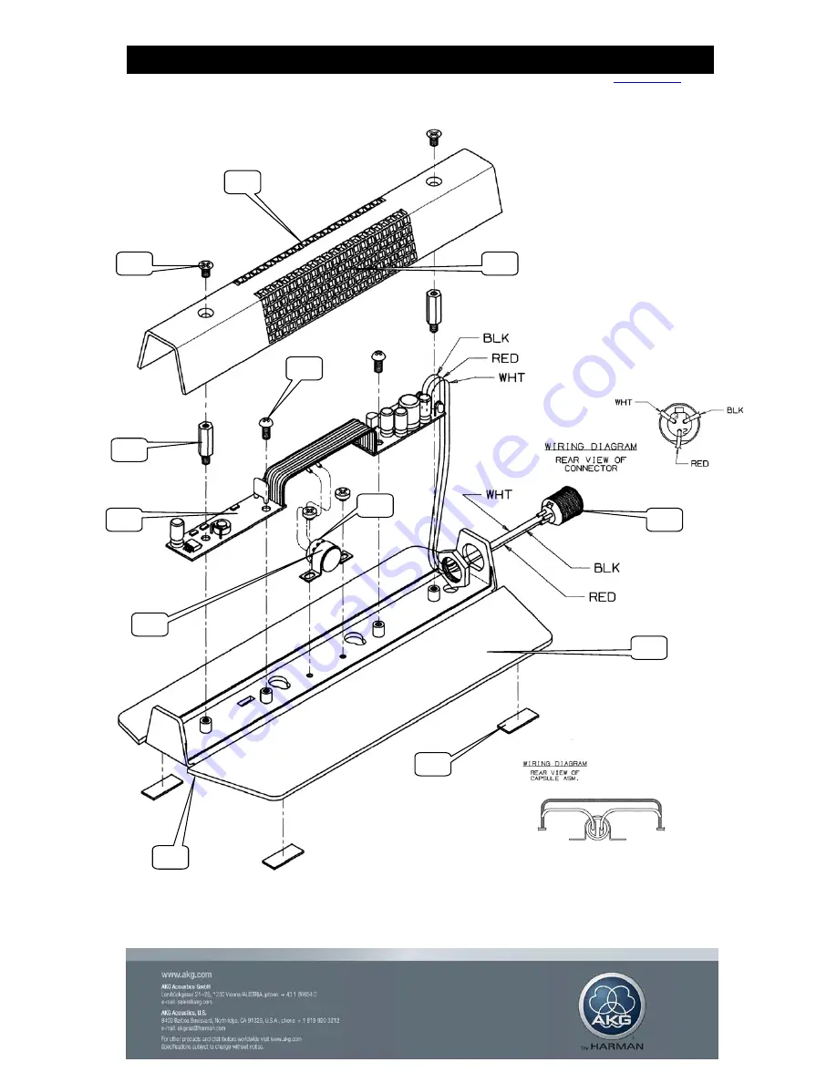 AKG 6000H50880 Parts Manual Download Page 1