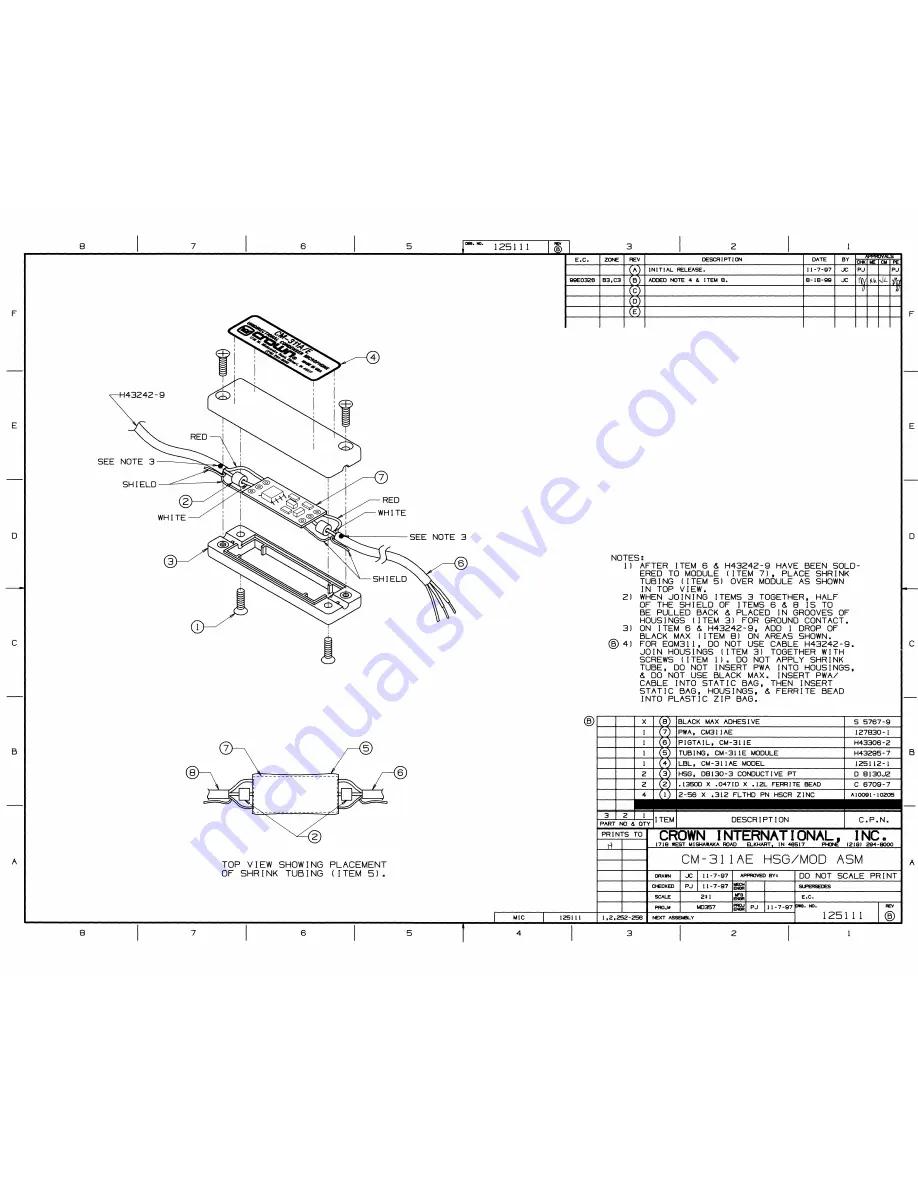 AKG 6000H50930 Parts Manual Download Page 3