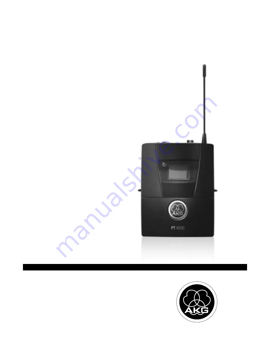 AKG PT 4500 User Instructions Download Page 1