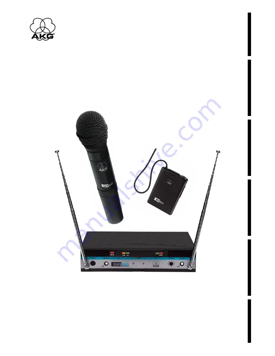 AKG WMS 60 User Instructions Download Page 1