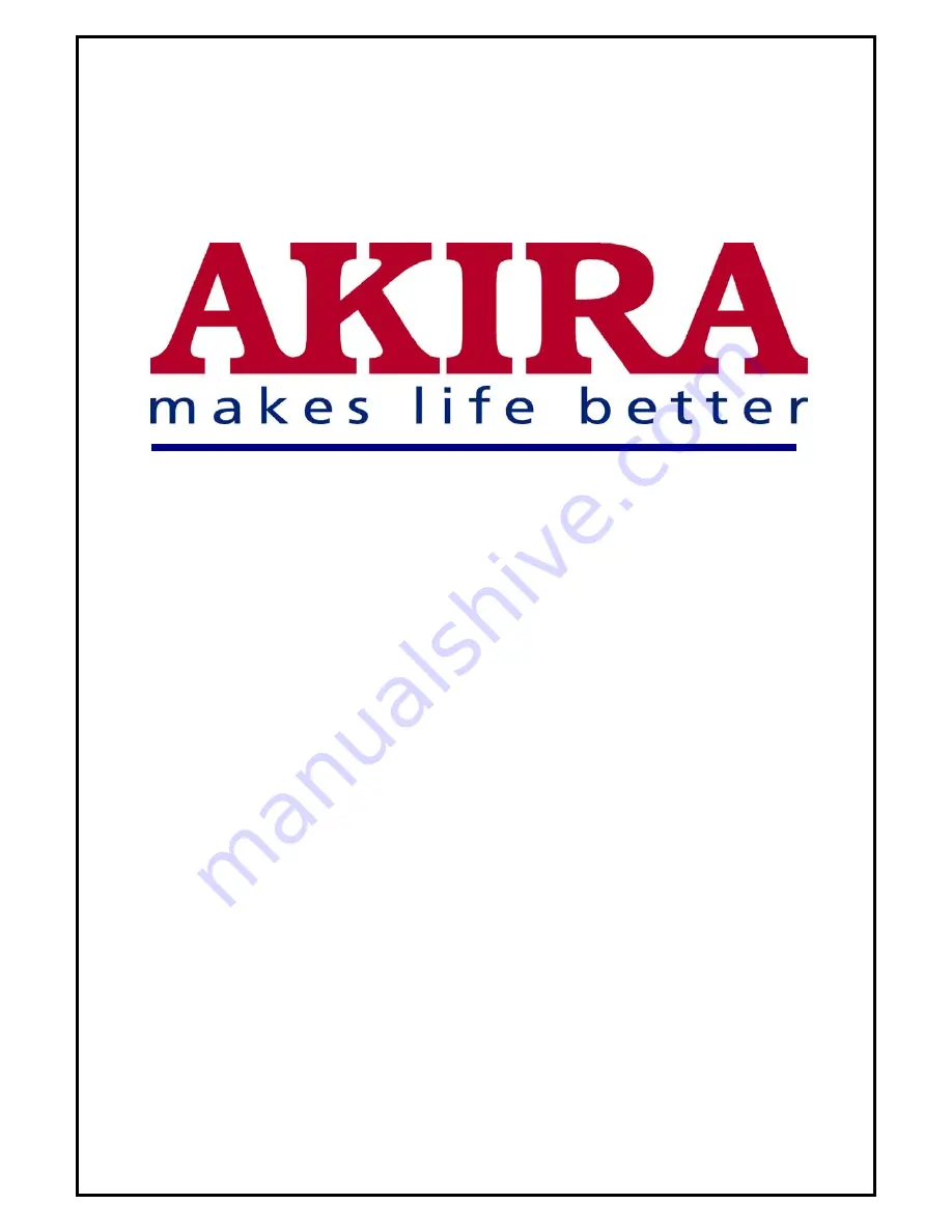 akira 14KLS4/CE Service Manual Download Page 1