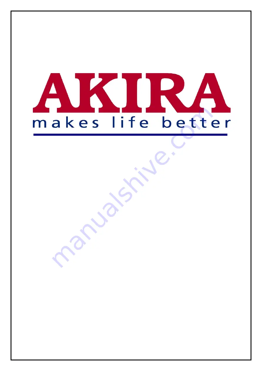 akira 14LA/ANZ Service Manual Download Page 1