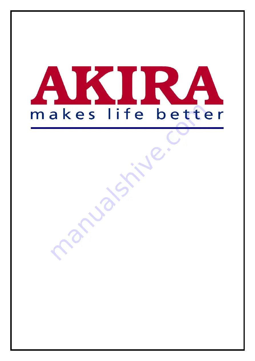 akira 14PZS1/CN Service Manual Download Page 1