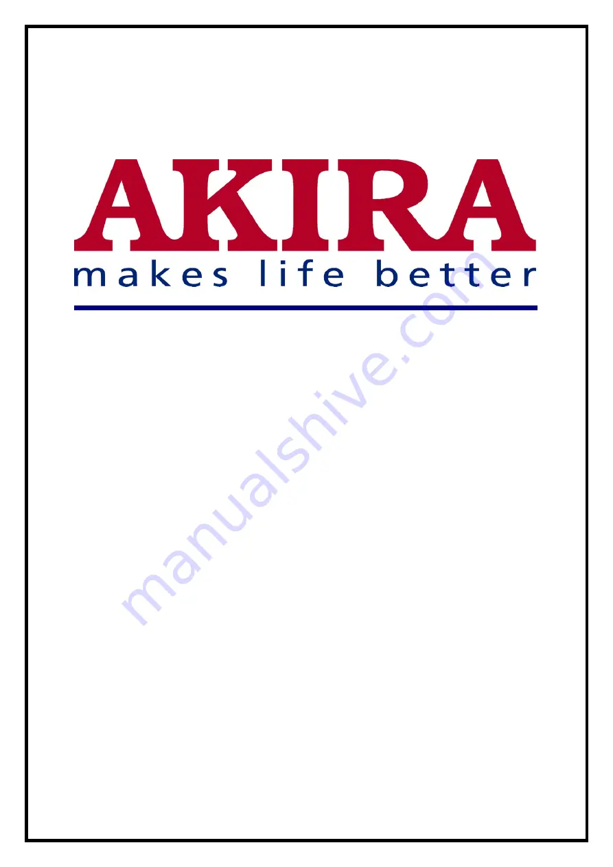 akira 14RBS3WN Service Manual Download Page 1