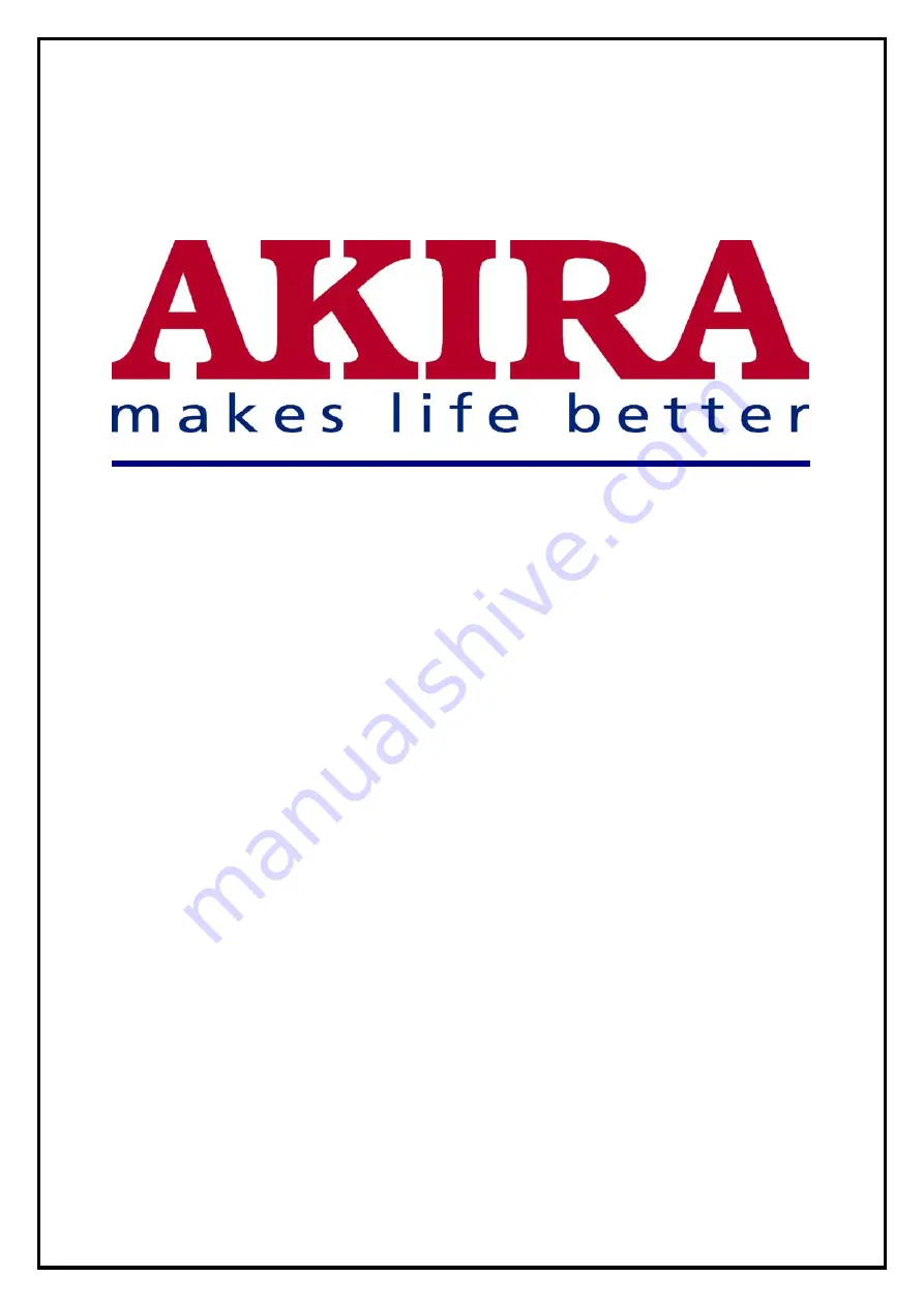 akira 21WHBN Service Manual Download Page 1