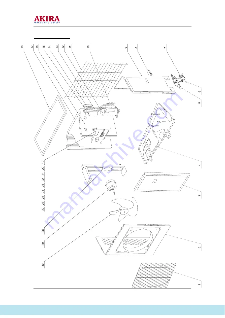 akira AC-F30HG Service Manual Download Page 11