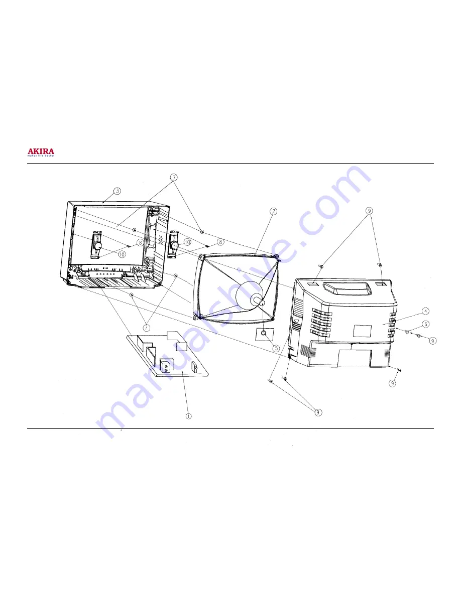 akira CT-14XA9A Service Manual Download Page 69