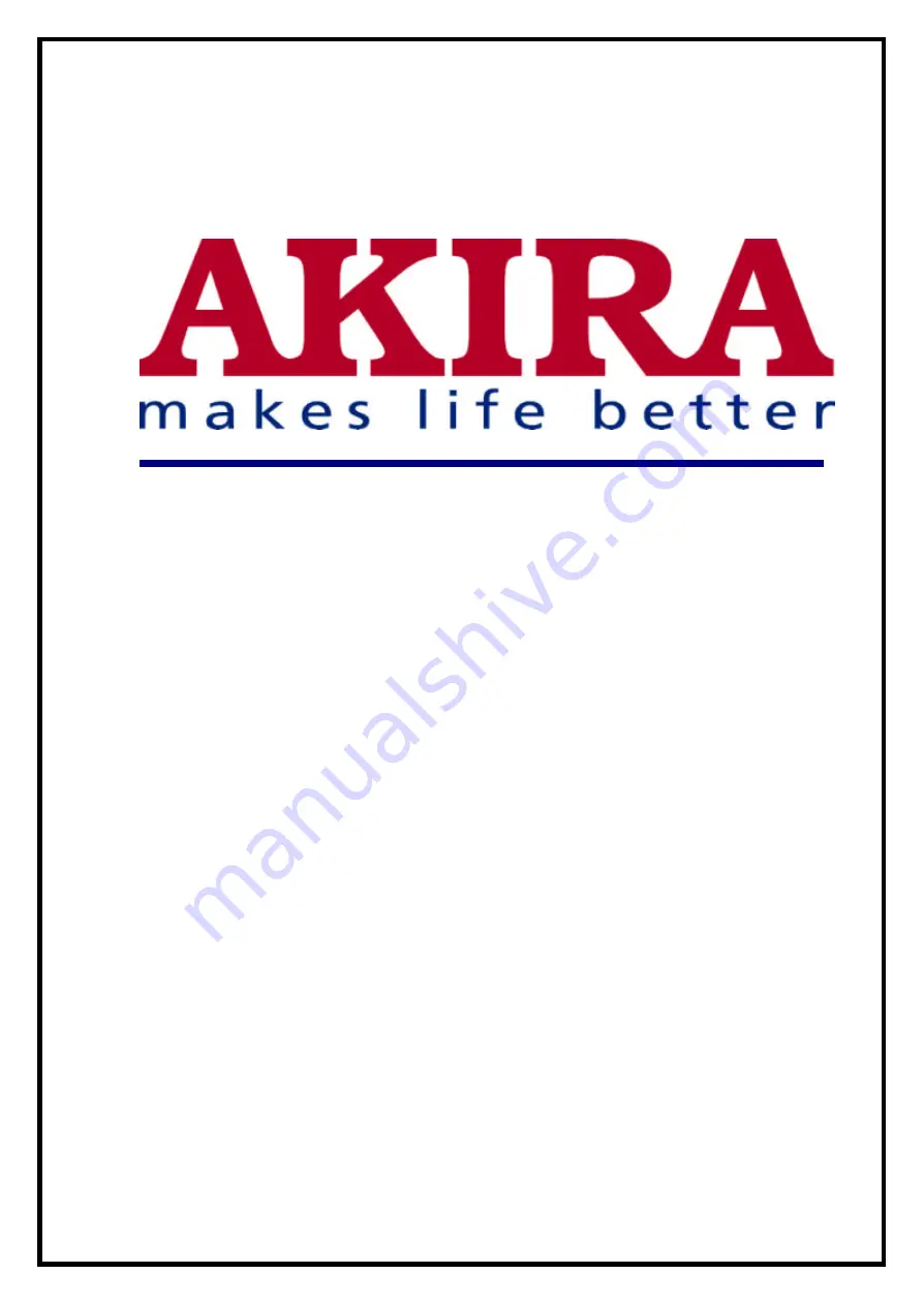 akira CT-21DR9 Service Manual Download Page 1