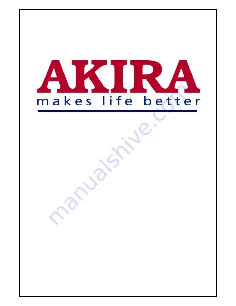 akira RK-218 Service Manual Download Page 1