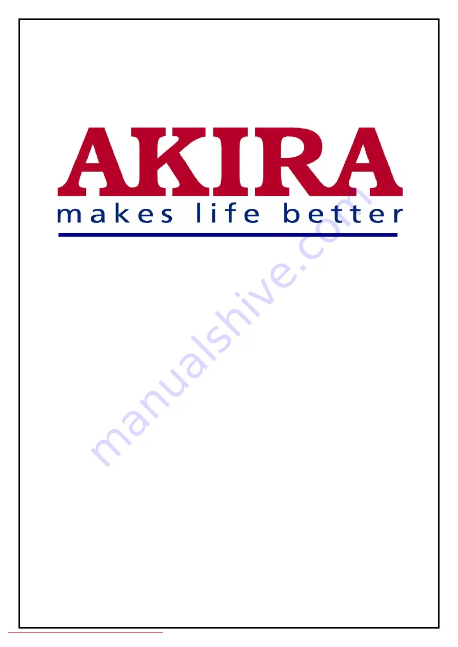 akira VC-F1402 Service Manual Download Page 1