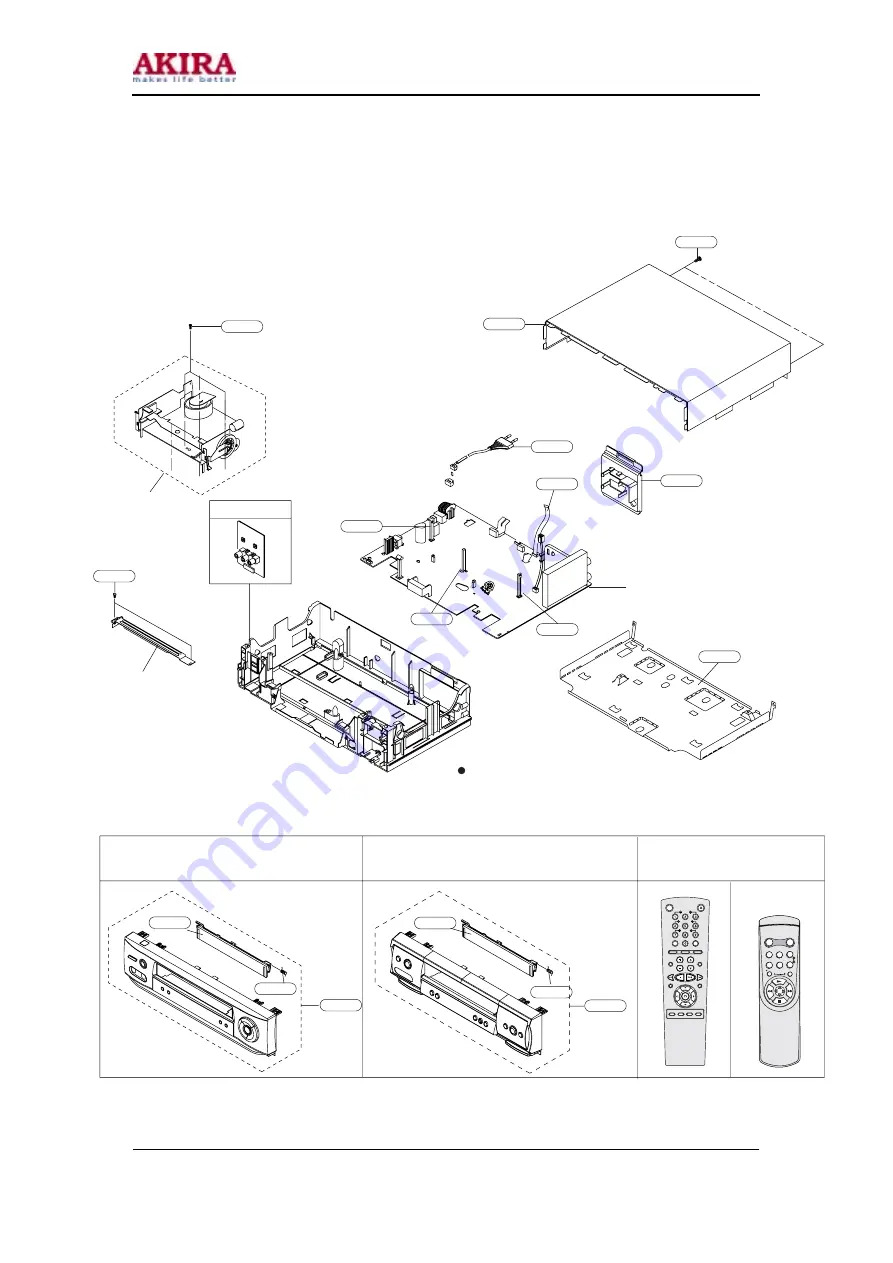 akira VCR-S207 Service Manual Download Page 15