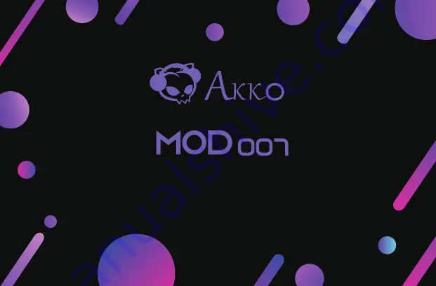 Akko MOD 007 User Manual Download Page 1