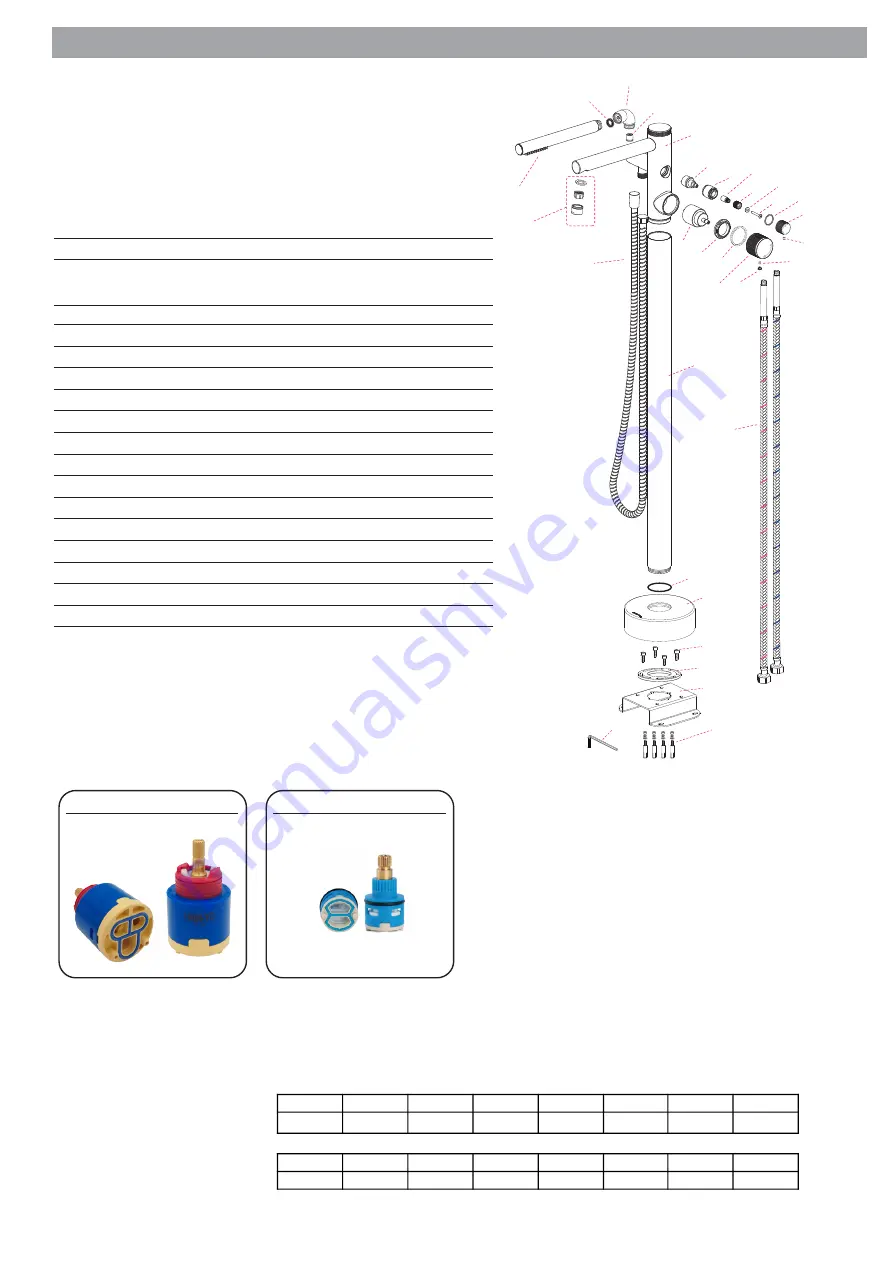 Akuaplus CLAUDIA FLSD5126CP Instruction Manual Download Page 3