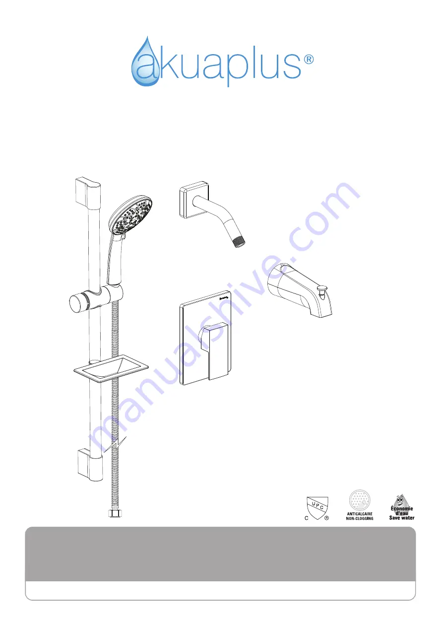 Akuaplus SLD03TVBBL Instruction Manual Download Page 1