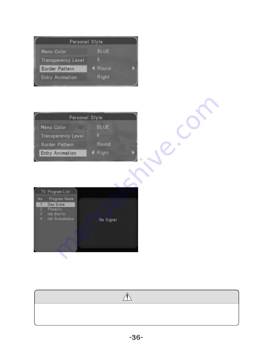 Akura Digital LCD Color TV Receiver Operation Instructions Manual Download Page 38