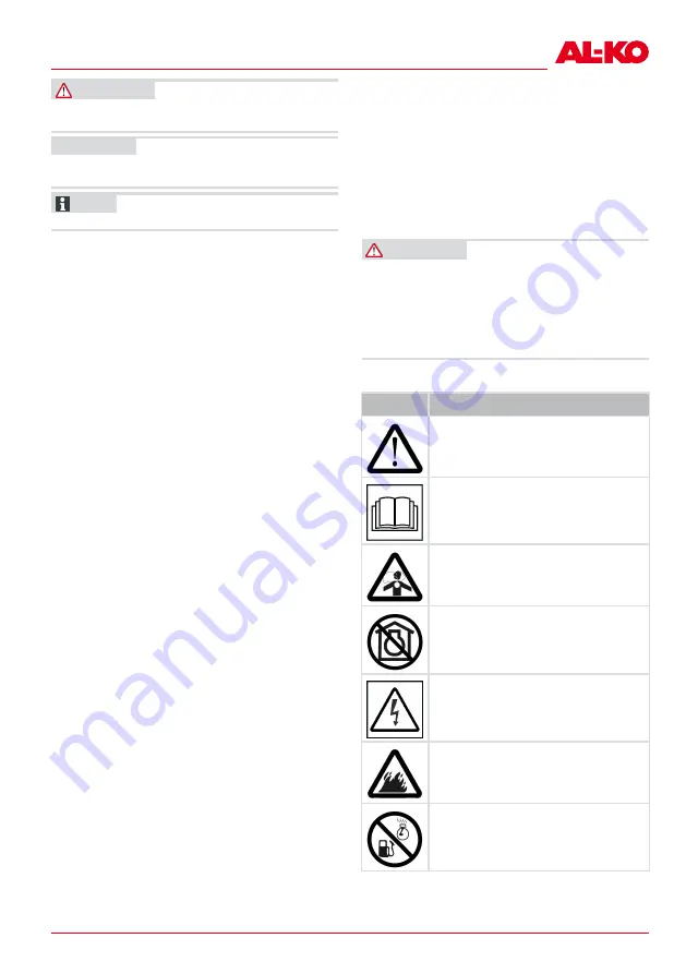 AL-KO 130 933 Translation Of The Original Instructions For Use Download Page 111