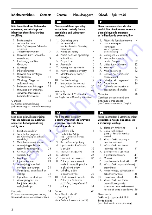 AL-KO 4000 VB Manual Download Page 2