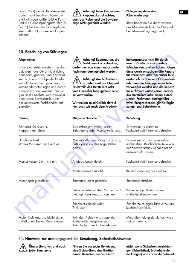 AL-KO 4000 VB Manual Download Page 13