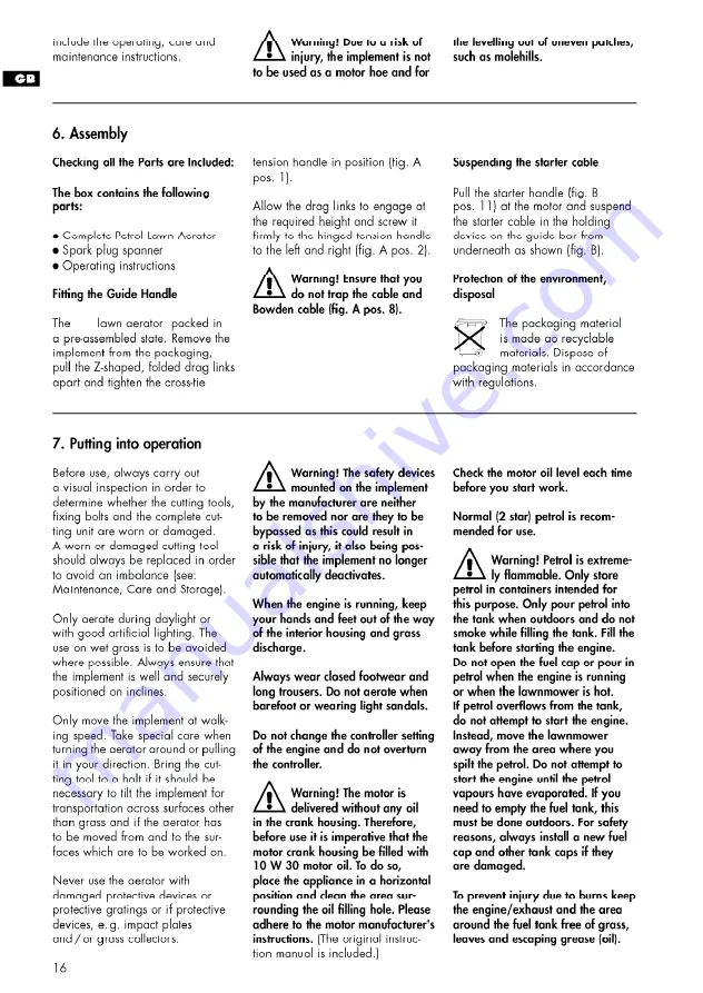 AL-KO 4000 VB Manual Download Page 16