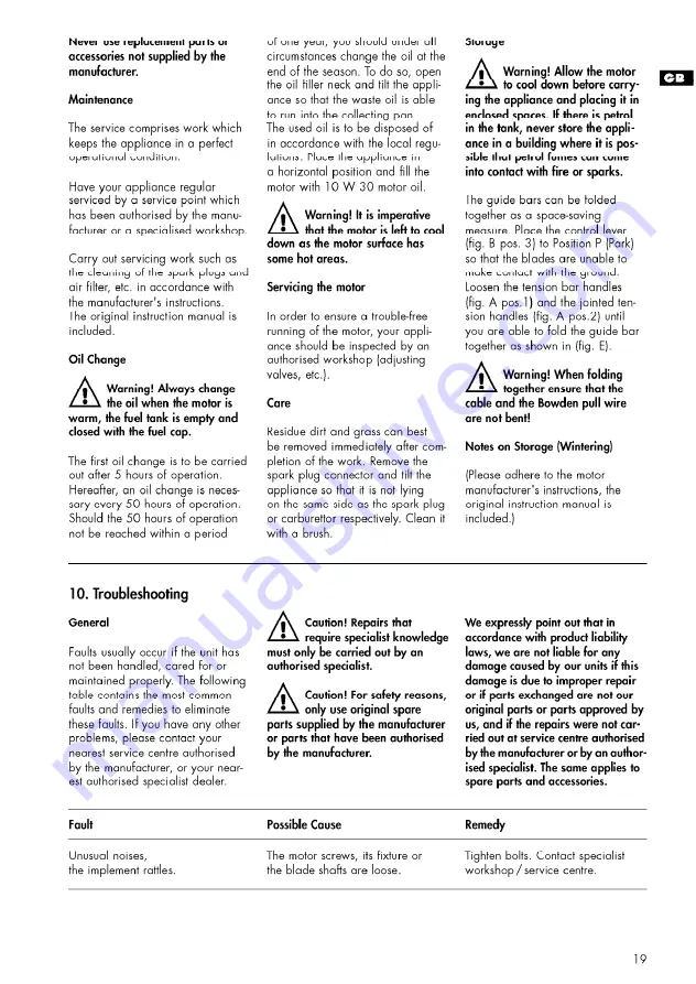 AL-KO 4000 VB Manual Download Page 19