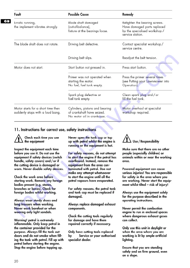 AL-KO 4000 VB Manual Download Page 20