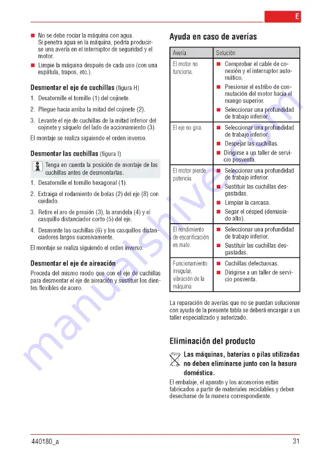 AL-KO Combi Care 32.3 VLE Comfort Operating Instructions Manual Download Page 31