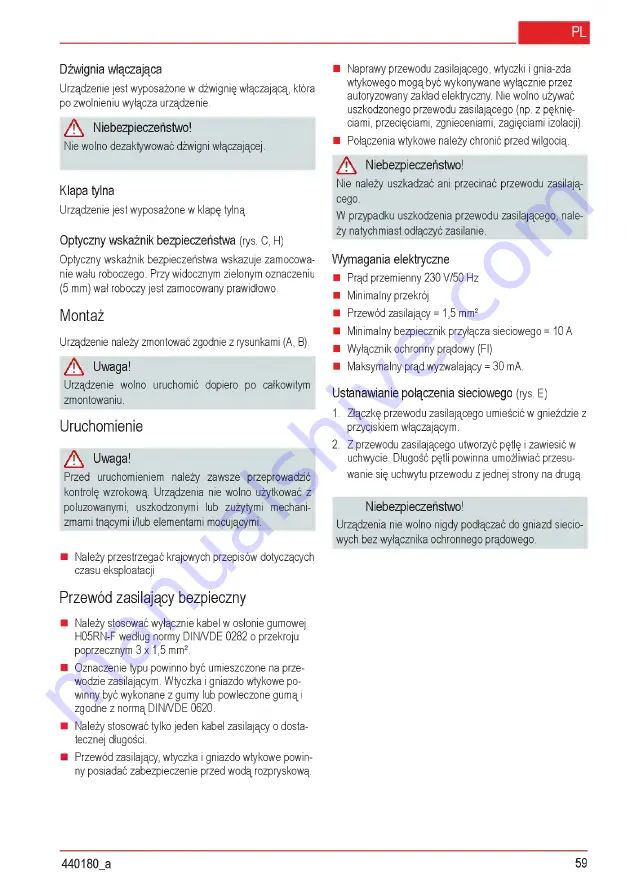 AL-KO Combi Care 32.3 VLE Comfort Operating Instructions Manual Download Page 59