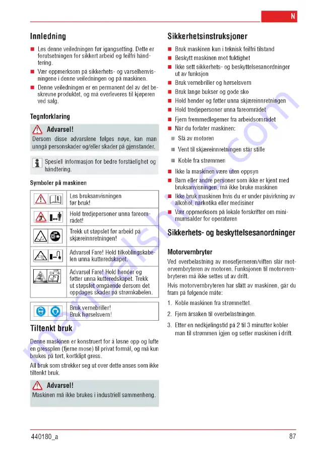 AL-KO Combi Care 32.3 VLE Comfort Operating Instructions Manual Download Page 87