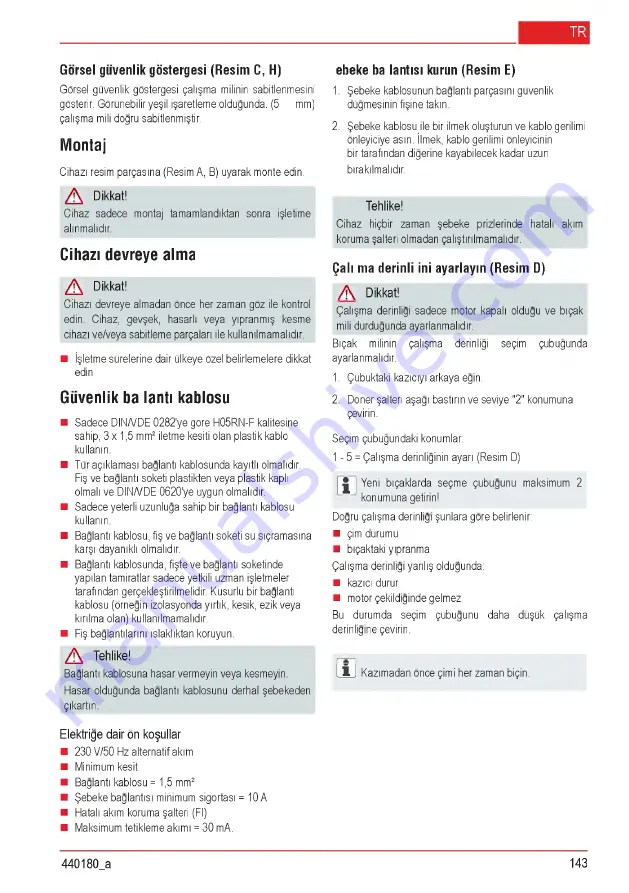 AL-KO Combi Care 32.3 VLE Comfort Operating Instructions Manual Download Page 143