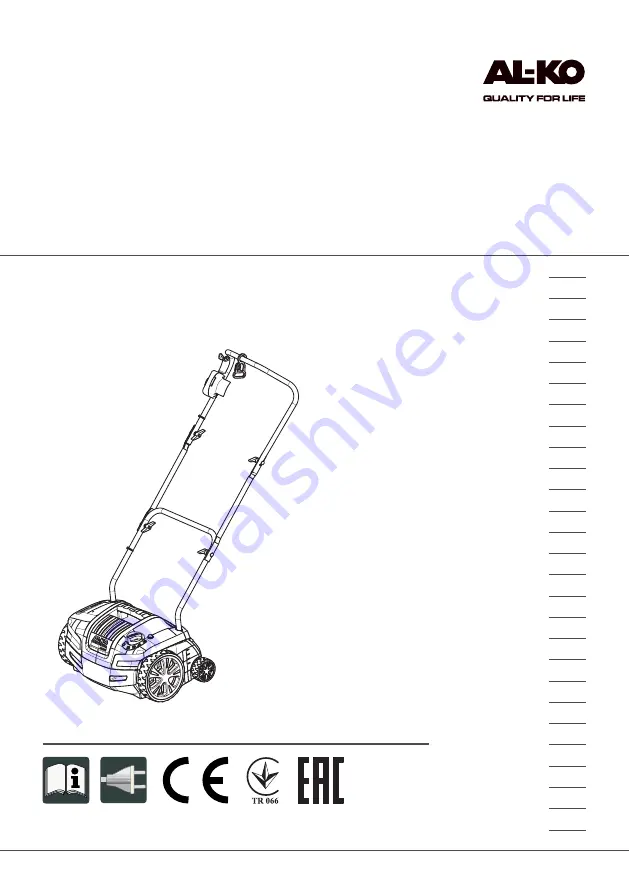 AL-KO Combi Care 38.6 E comfort Translation Of The Original Instructions For Use Download Page 1