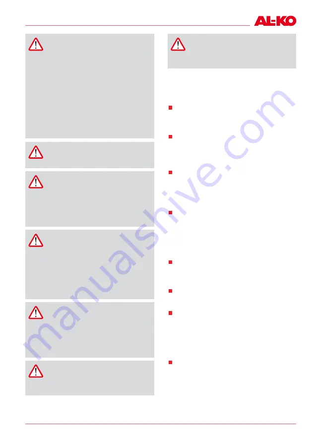 AL-KO HT 18V Li Operating Instructions Manual Download Page 61