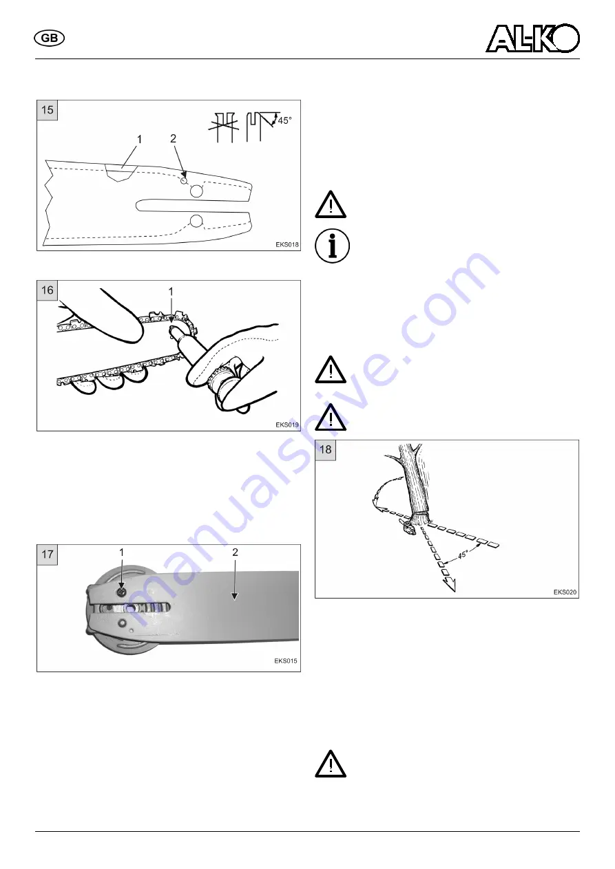 AL-KO KE 1800/35 Скачать руководство пользователя страница 20