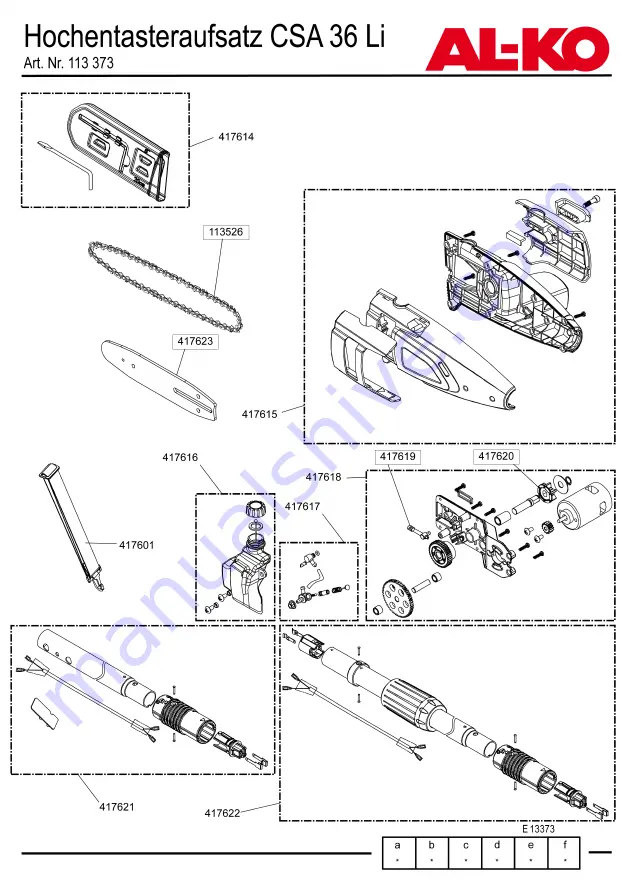 AL-KO MT 36 LI Translation Of The Original Instructions For Use Download Page 128