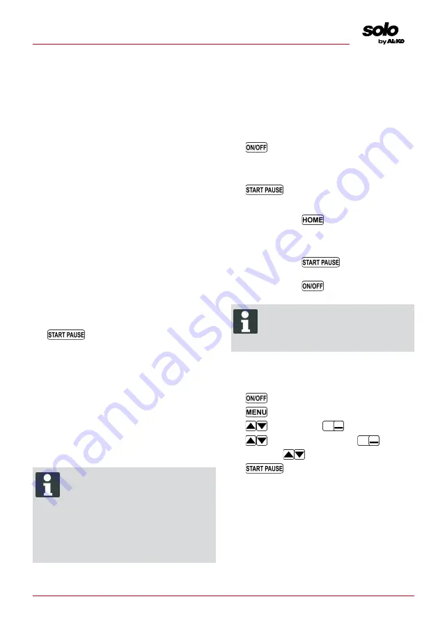 AL-KO Solo Robolinho 110 Instructions For Use Manual Download Page 243