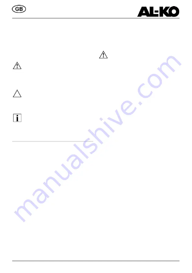 AL-KO TE 450 Manual Download Page 9