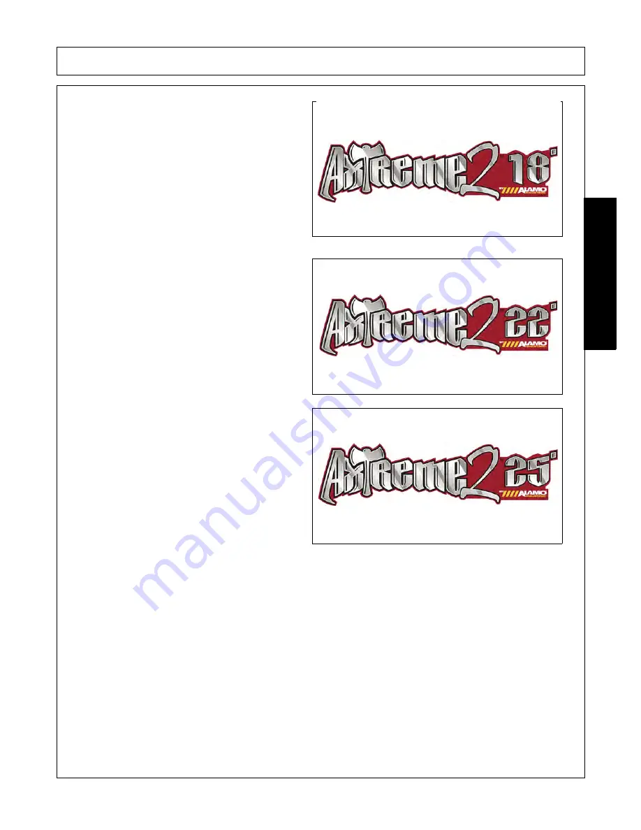 Alamo Industrial Axtreme 2 Operator'S Manual Download Page 37