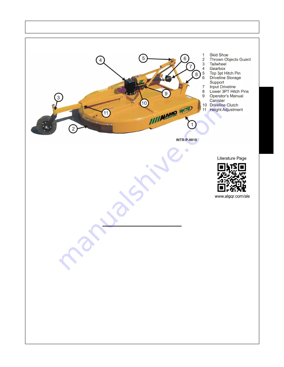 Alamo Industrial RX60 Operator'S Manual Download Page 41