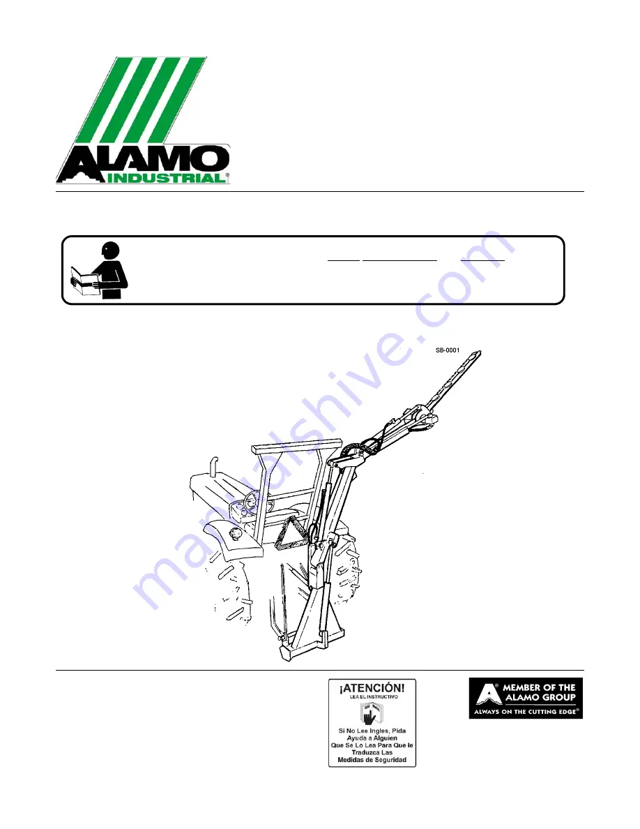 Alamo Industrial Swingtrim Operator'S Manual Download Page 1