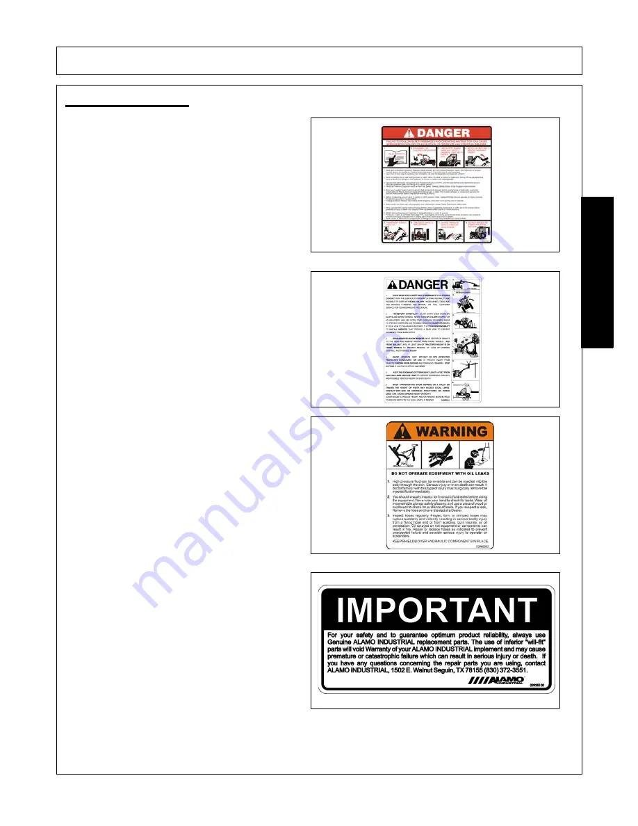 Alamo Industrial Swingtrim Operator'S Manual Download Page 19