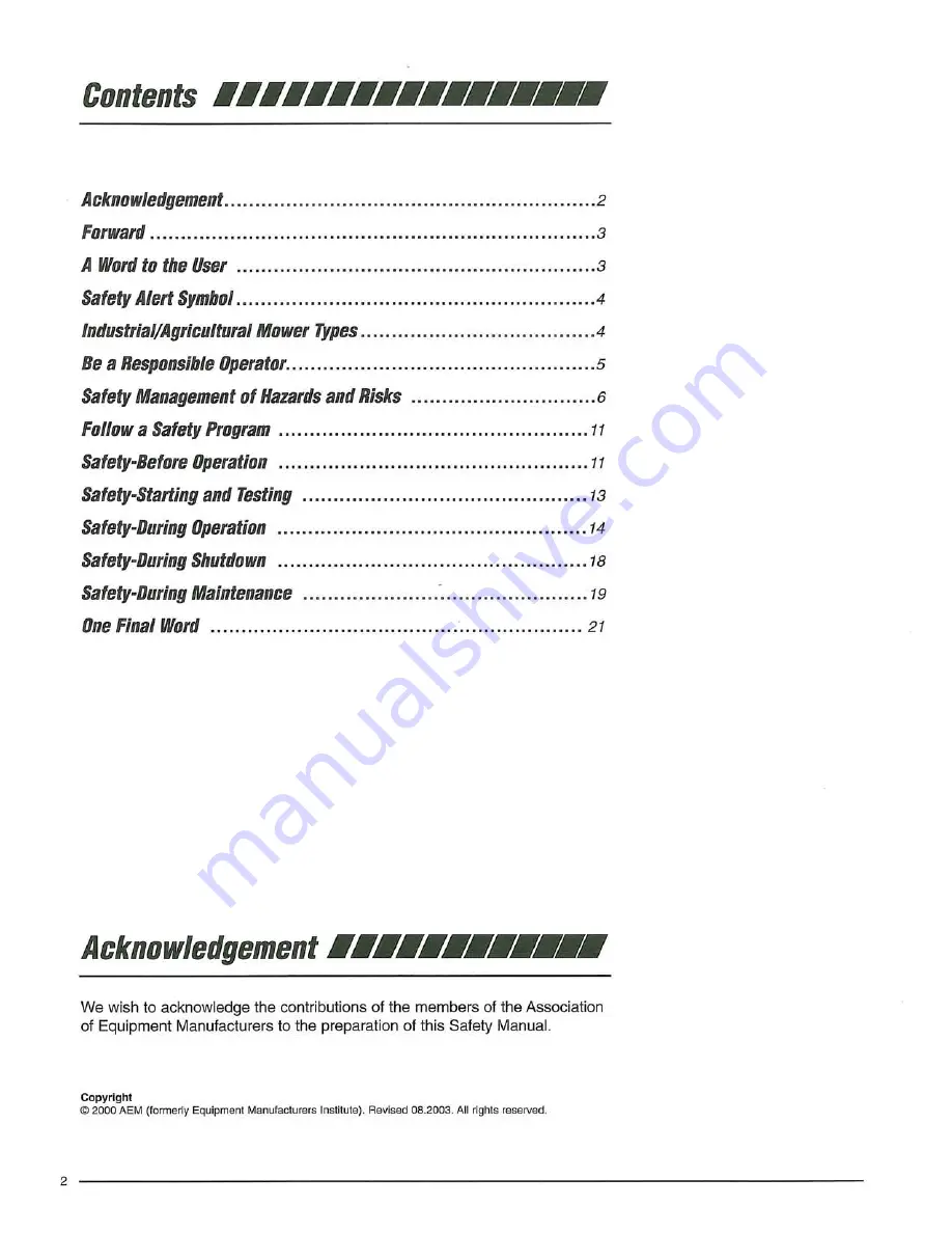 Alamo Industrial Swingtrim Operator'S Manual Download Page 25