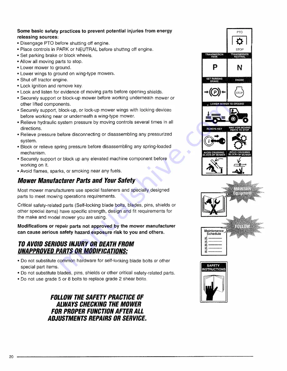 Alamo Industrial Swingtrim Operator'S Manual Download Page 43